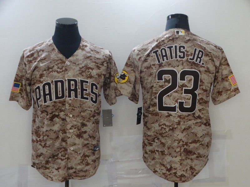 Men San Diego Padres #23 Tatis jr Camo Game New 2021 Nike MLB Jersey